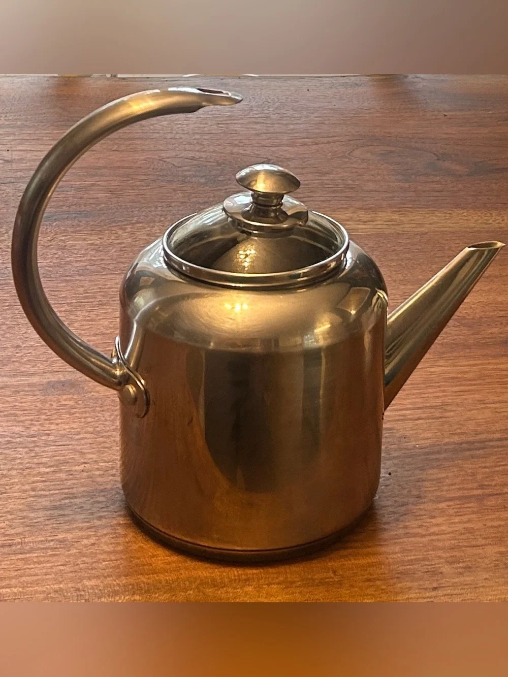 Calphalon Stainless Steel Tea Kettle, Hot Water Pot 2 quart #4302 w/ Glass Lid